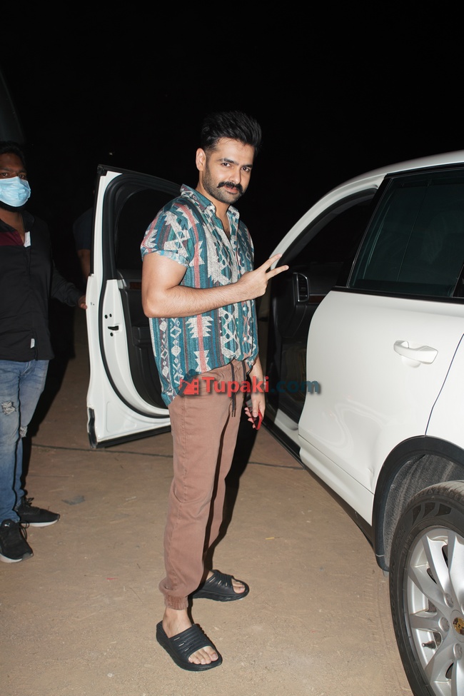 Exclusive Ram Pothineni Papped Post Shooting For The Warrior in Hyderabad
